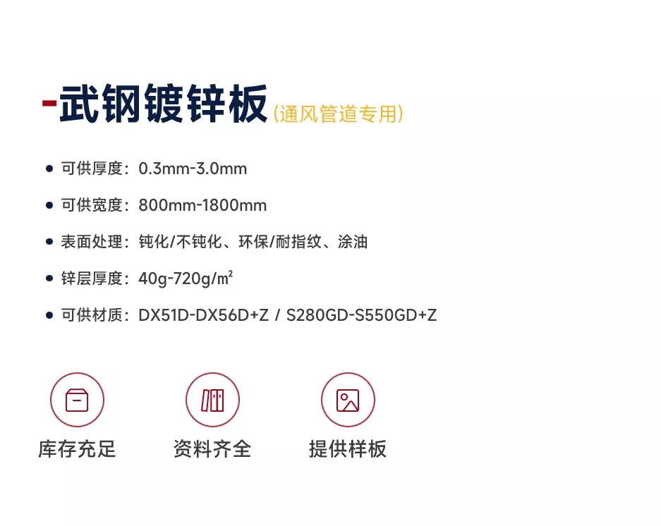武钢镀锌板参数